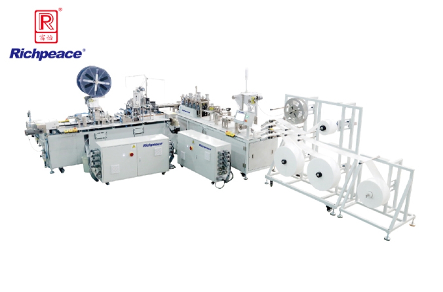 富怡平面口罩一拖一（內(nèi)耳側(cè)面包覆）全自動(dòng)化生產(chǎn)線(xiàn)