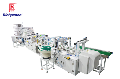 富怡全自動罩杯口罩生產線 （外鼻夾、呼吸閥、上帶卡、加海綿圈）