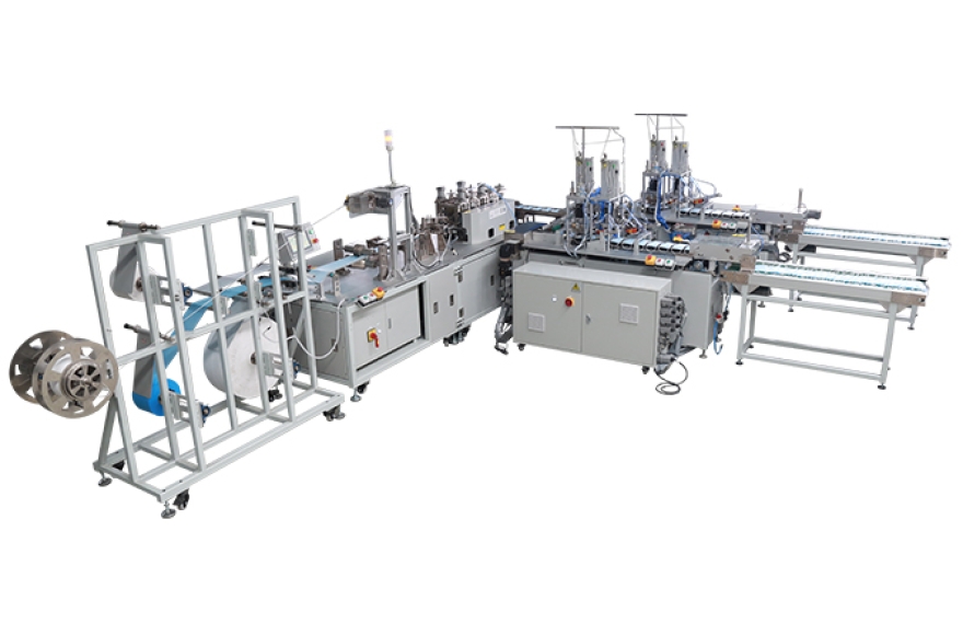 富怡平面口罩一拖二全自動(dòng)生產(chǎn)線